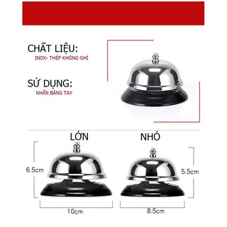 CHUÔNG BẤM ĐỂ BÀN CỠ LỚN 10CM DÙNG TRONG QUẦY BAR-BẾP