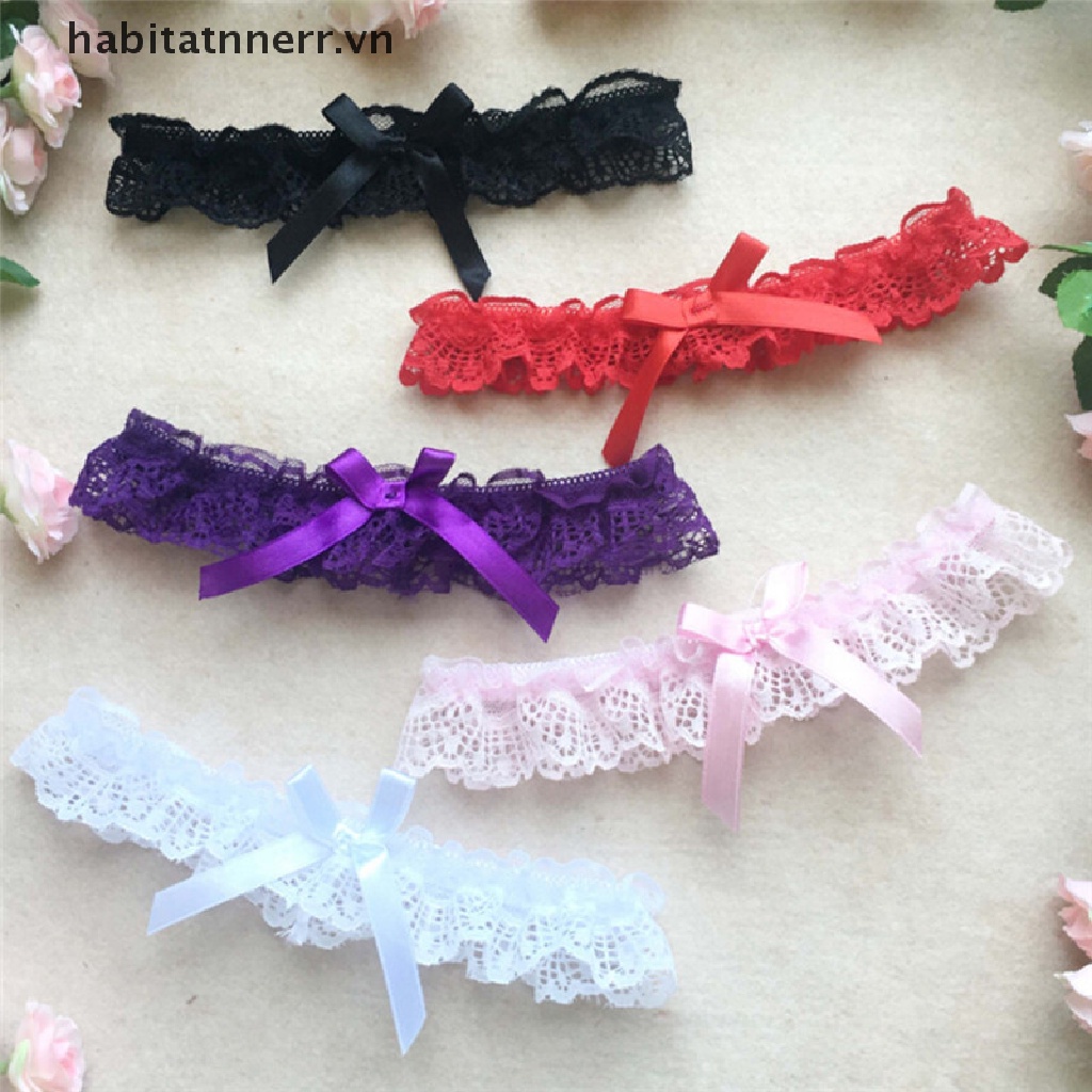 Vòng Ren Đeo Chân Đính Nơ Bướm Có Thể Điều Chỉnh Cho Cô Dâu