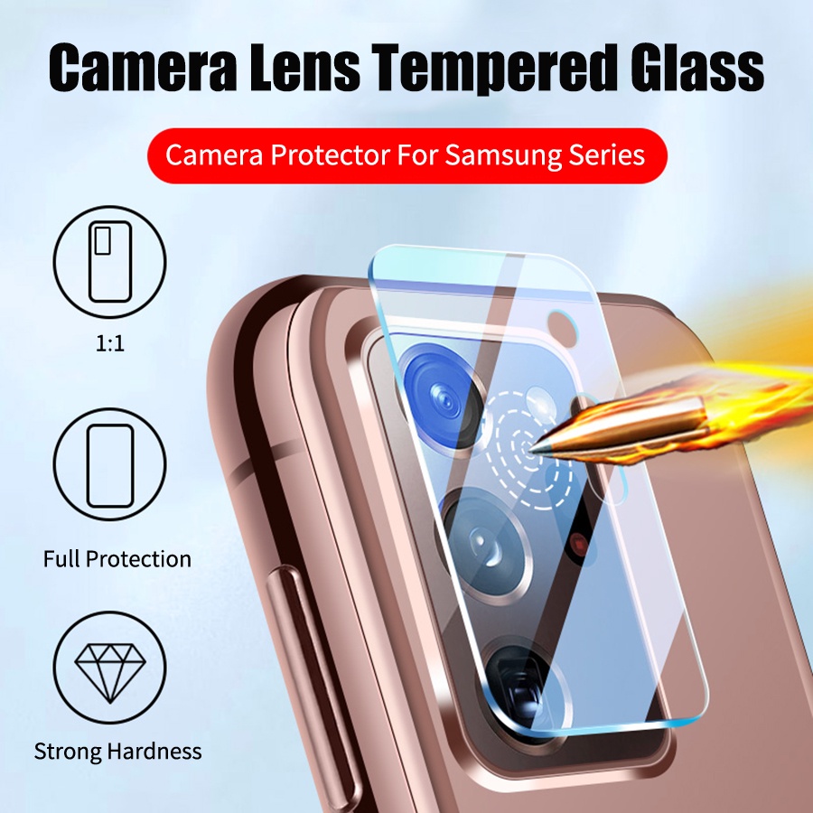 Kính Cường Lực Bảo Vệ Camera Cho Samsung Galaxy Note 20 S20 S21 Ultra S10 S9 Plus Note 9 8 A51 A71 A02S A32 M51