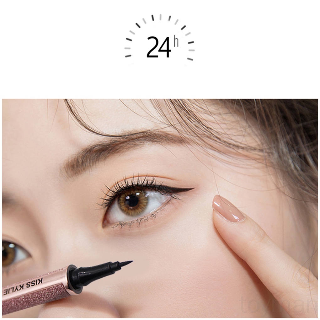 [Hàng mới về] Bút kẻ mắt dạng lỏng màu đen nhanh khô chống thấm nước lâu trôi