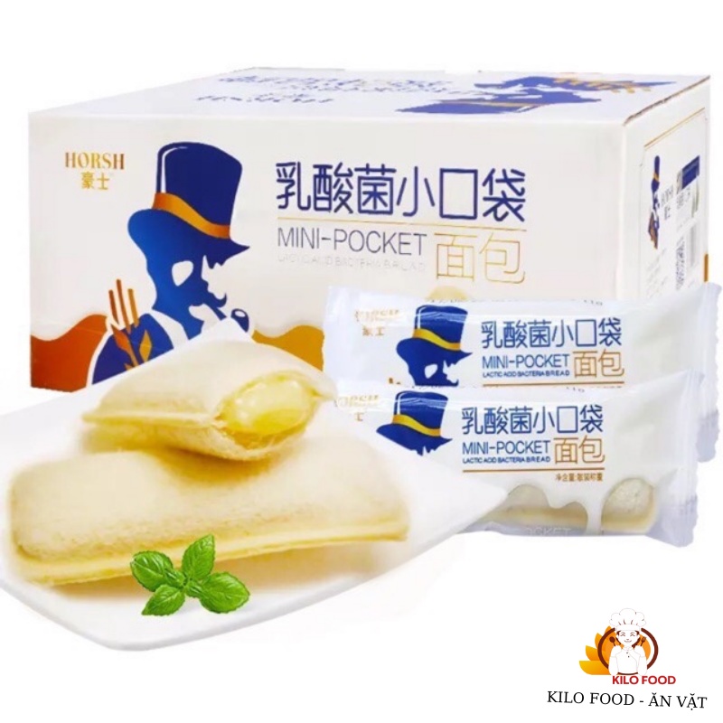 💥Bánh sữa chua Đài Loan HORSH ông già thùng 2Ký - ĂN VẶT KILO FOOD