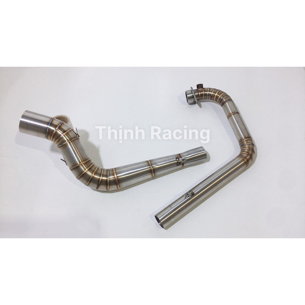 Cổ pô 2 khúc from Nlk size 34mm gắn Satria Raider f150 from drag chuẩn inox 304