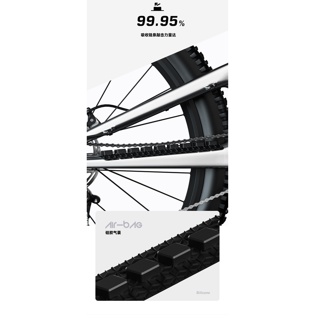 1 Bộ Vỏ Bọc Bảo Vệ Dây Xích Xe Đạp MTB Chống Trầy Xước