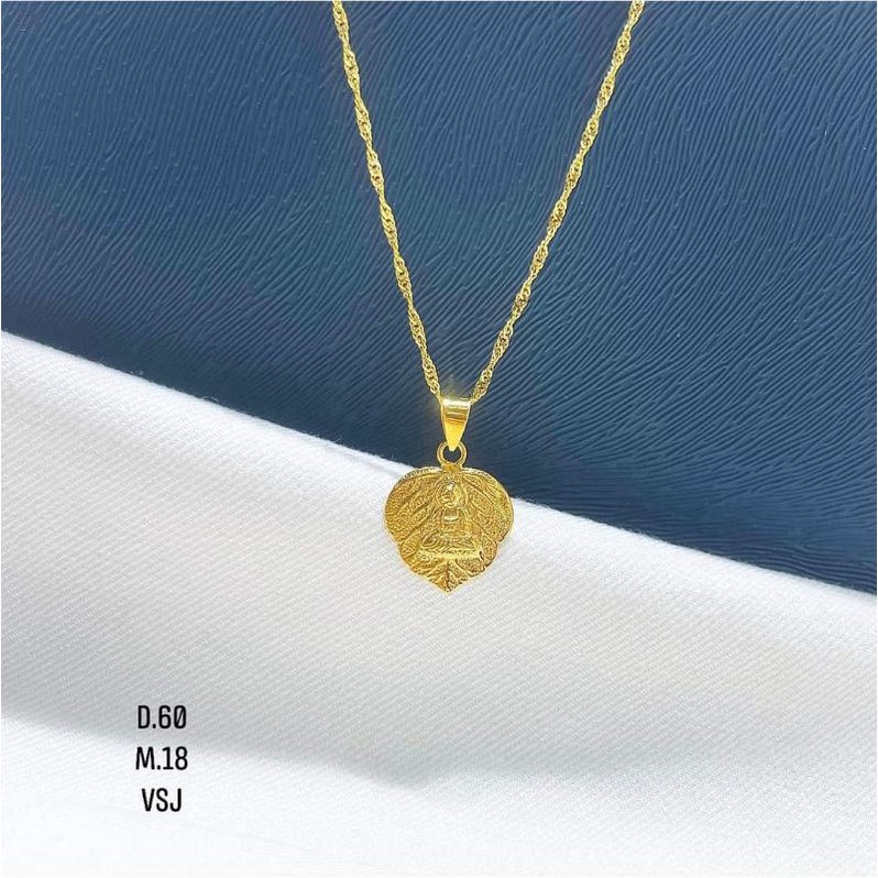 MẶT DÂY CHUYỀN LÁ BỒ ĐỀ TRỪ TÀ TÂM AN ( không dây)