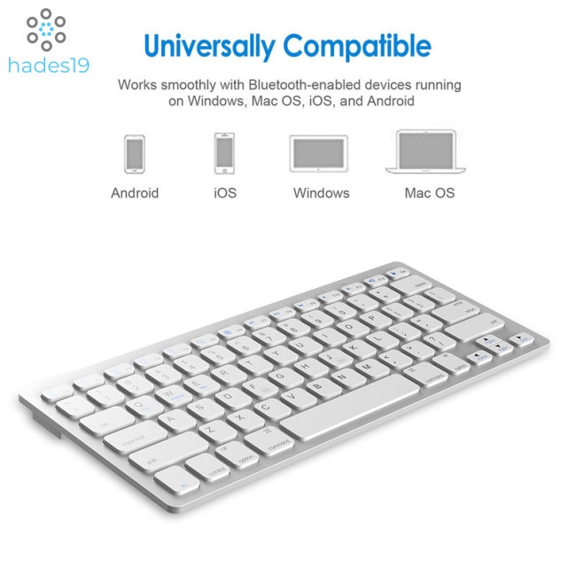 Wireless Gaming Keyboard Computer Game Universal Bluetooth Keyboard for Spanish German Russian French Korean Arabic