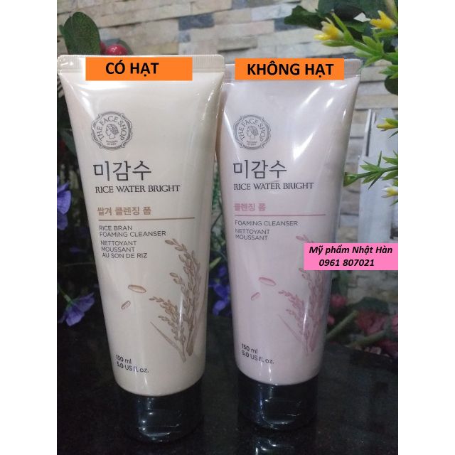 Sữa rửa mặt Gạo The Face shop 150ml