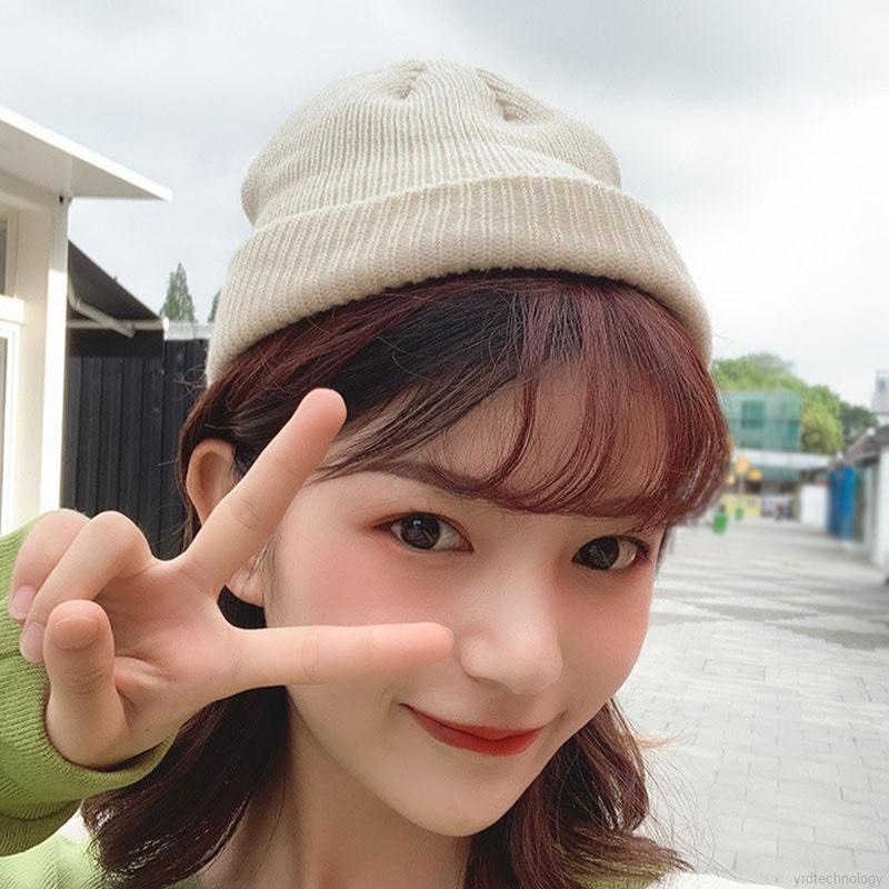 Mũ Nón Len Beanie Trơn Basic Phong Cách Retro HipHop Hàn Quốc Nam Nữ Unisex
