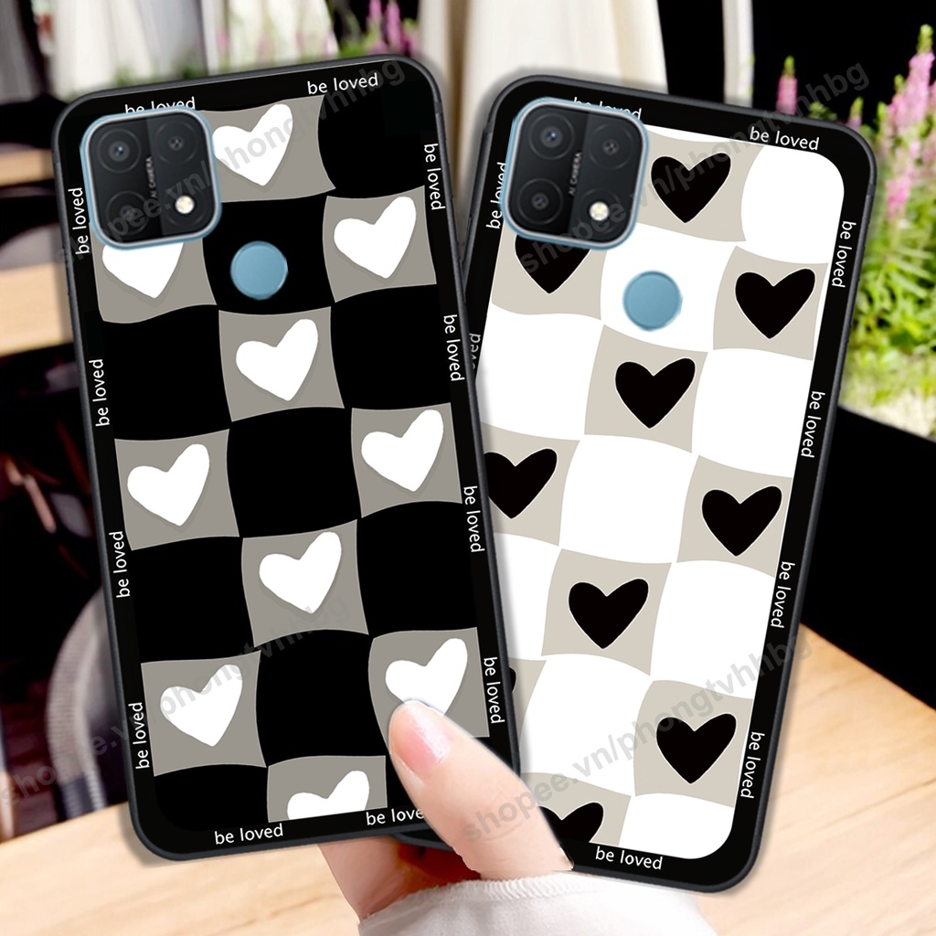 Ốp lưng Oppo A15 / A15s  ốp họa tiết trái tim caro, chuột mikey thể thao cực đẹp cute cực bền bỉ
