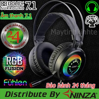 Tai nghe gaming fuhlen h-200 led rgb, âm thanh 7.1
