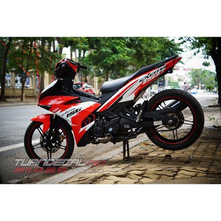 Tem Trùm Exciter 150 Trắng đỏ Đẹp