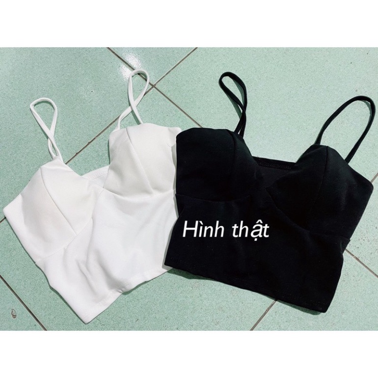 Áo bra có mút ngực vải cát hàn - z8Uz33