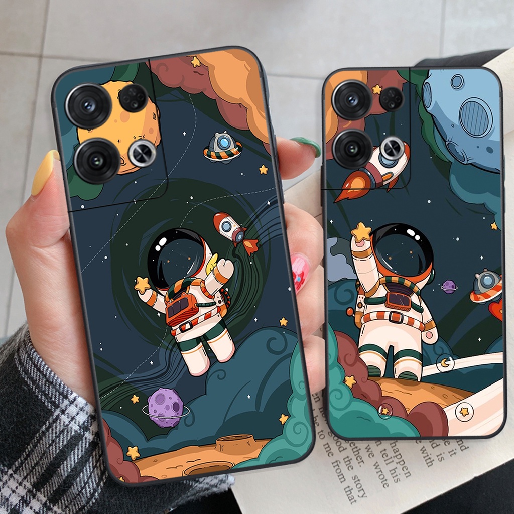 Ốp lưng Oppo Reno 8 4G / Reno 8 5G / Reno 8Z 5G vũ trụ phi hành gia cực hot siêu cute-rẻ-bền
