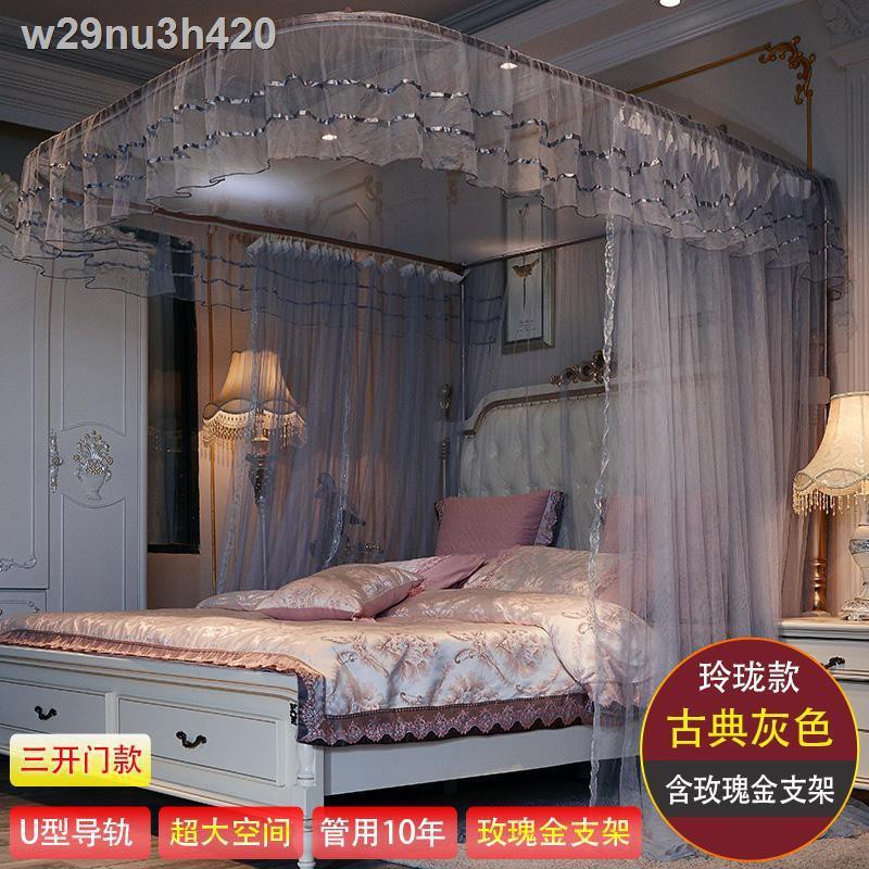 ∏☎Ray dẫn hướng Hanhou Cửa lưới chống muỗi 3 cánh 1,8m 1,5 hộ gia đình 2m hoa văn gió công chúa tài khoản lắp đặt