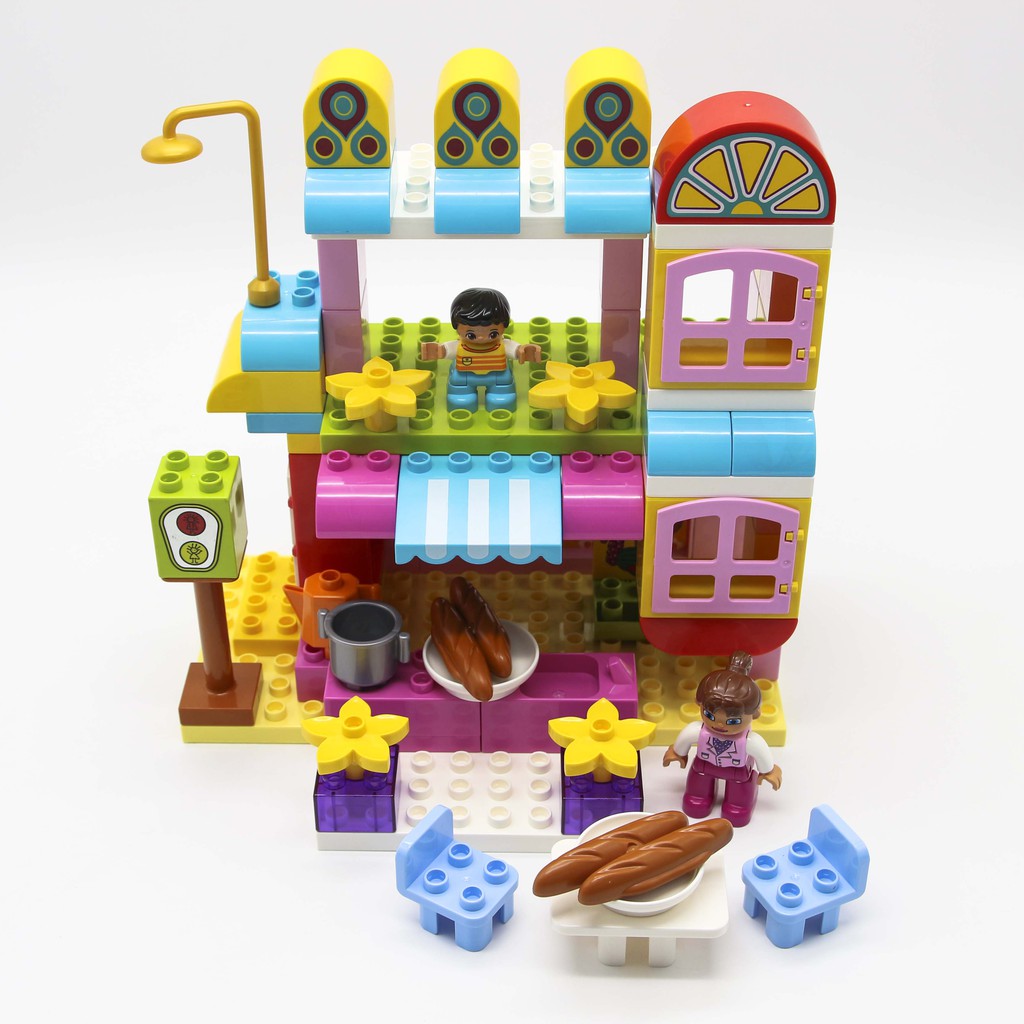 Bộ đồ chơi lắp ghép Smoneo Lego Duplo phương tiện cứu hộ giao thông - 68 mảnh ghép Toyshouse - 77004