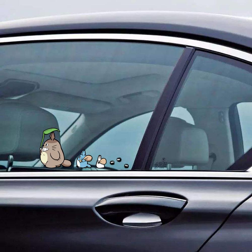 Miếng Dán Trang Trí Xe Hơi Hình Totoro Phản Quang Vui Nhộn
