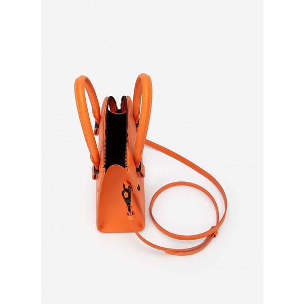 Vascara Túi Xách Quai Đôi Đính Ghim Đen - SAT 0290 - Màu Cam