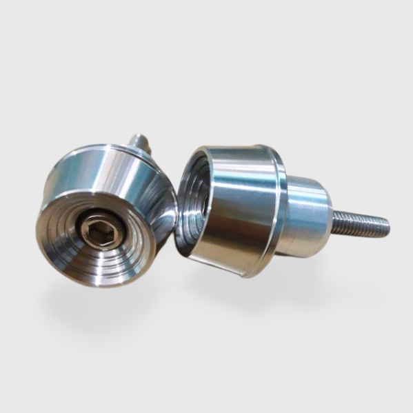 Gù tay lái xe máy Inox 304 cao cấp đặc kiểu thái chỉ âm gắn mọi loại xe , đồ chơi xe sirius - phụ kiện xe máy