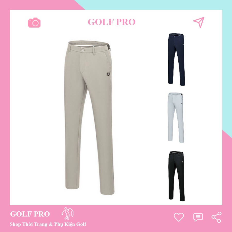 Quần dài golf nam Footjoy FJ quần đánh golf chất vải thoáng mát chống nhăn co giãn 4 chiều QD009