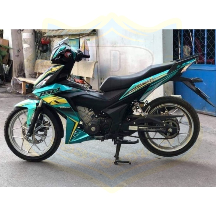 ( Quí khách vui lòng mang ra tiệm cho thợ dán ) Tem winner Repsol trắng