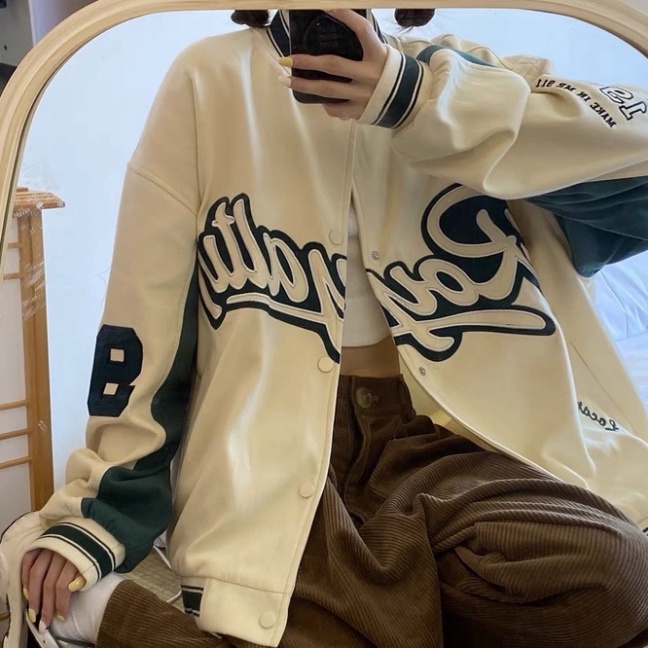 [Ảnh thật ở cuối] Áo khoác bomber áo bomber dáng vasity nam nữ royalty chất vải gió dù 2 lớp unisex MB016