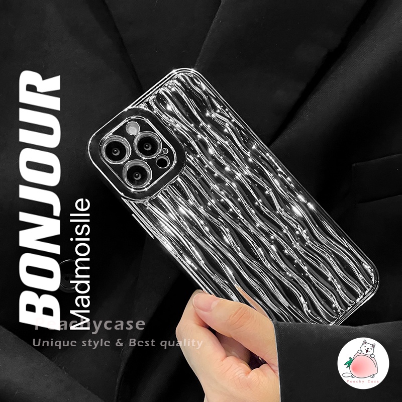 Ốp Điện Thoại TPU Mềm Mạ Điện Màu Bạc Bảo Vệ Camera Cho iPhone 14 13 Mini 12 Pro Max 11 Xr Xs Max X 12Mini