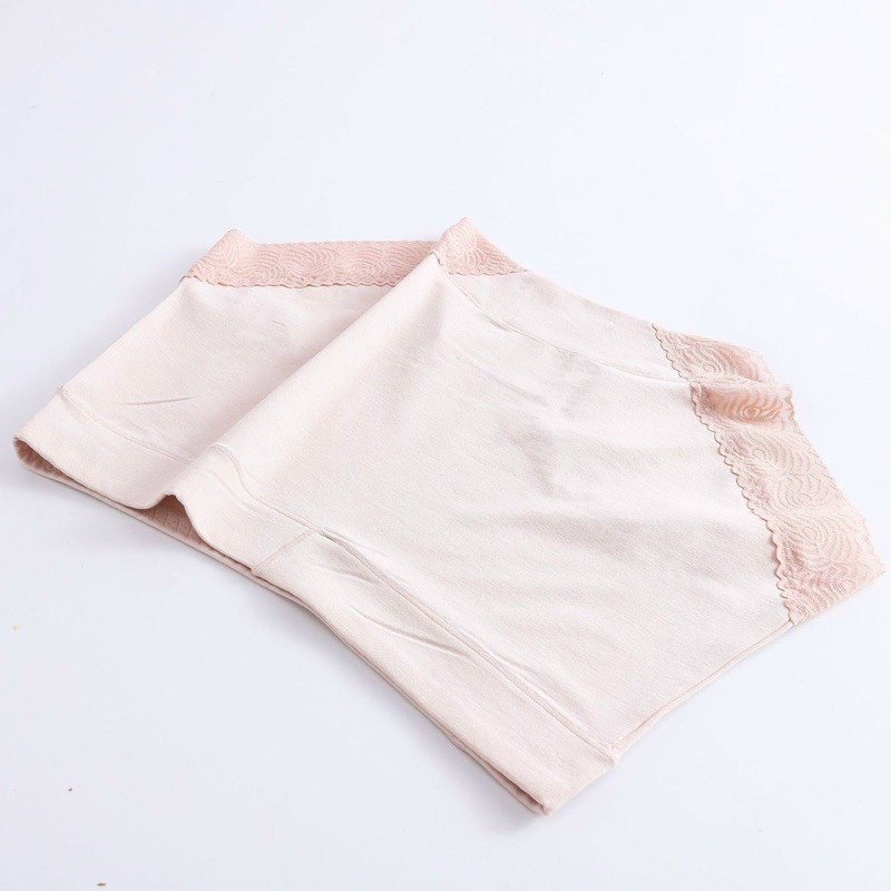 Quần Lót nư, Quần lót cotton đại viền ren lưng cao 50-70kg Q249