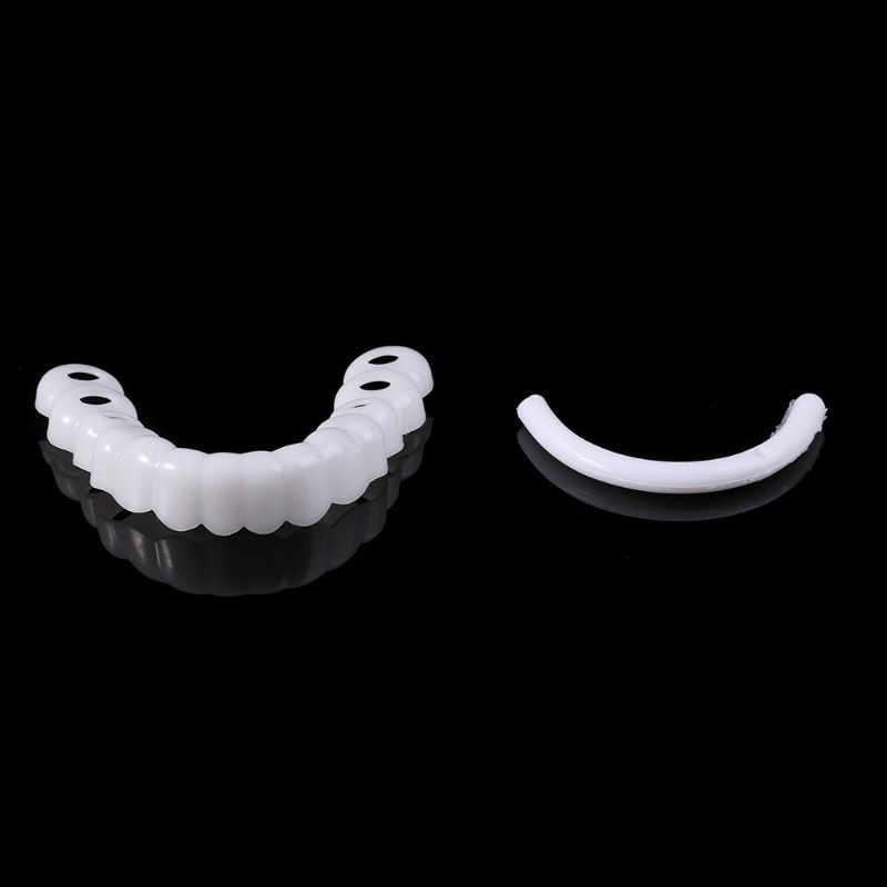 Youyo Denture Đáy Răng Giả Mô Phỏng Mặt Cười Màu Trắng Tức Thì