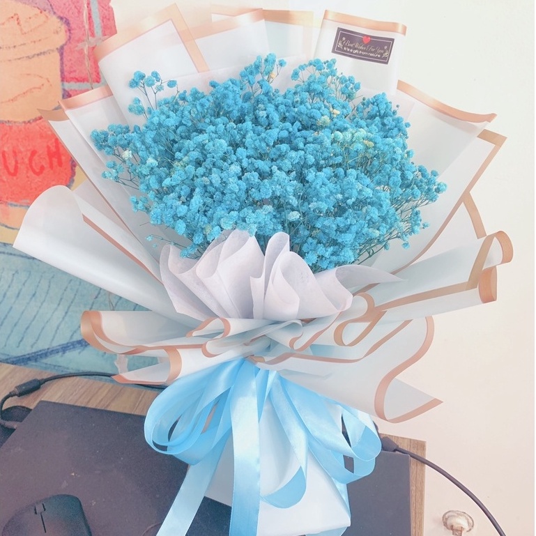 Quà tặng hoa baby khô phong cách hiện đại, bó hoa đẹp