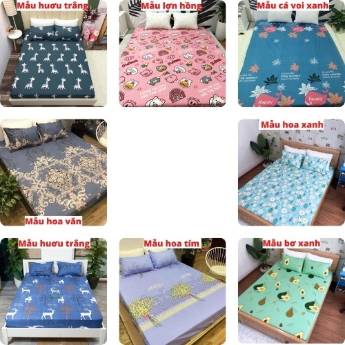 Ga Chống Thấm Nước Cotton HÀN QUỐC không nóng, không bí, thoáng Đệm 15cm, 20cm, 30cm (ghi chú để chọn mẫu)