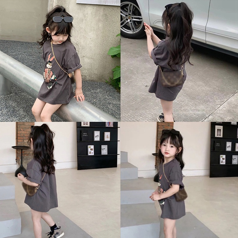 Áo Thun Tay Ngắn In Họa Tiết Hoạt Hình Phong Cách Cổ Điển Thời Trang Mùa Hè Xinh Xắn