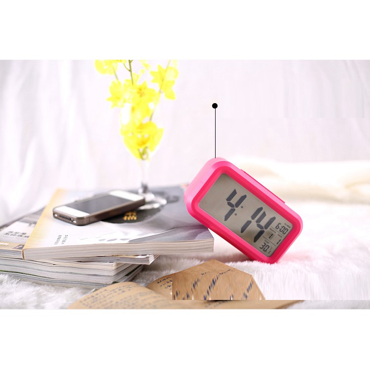 Đồng hồ Alarm FREESHIP Đồng hồ báo thức hình Led, đồng hồ hiện thị cả nhiệt độ phòng,ngày tháng... 4255