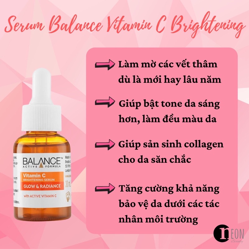 Serum Balance Active Serum Vitamin C, Tinh Chất dưỡng sáng da, giảm thâm