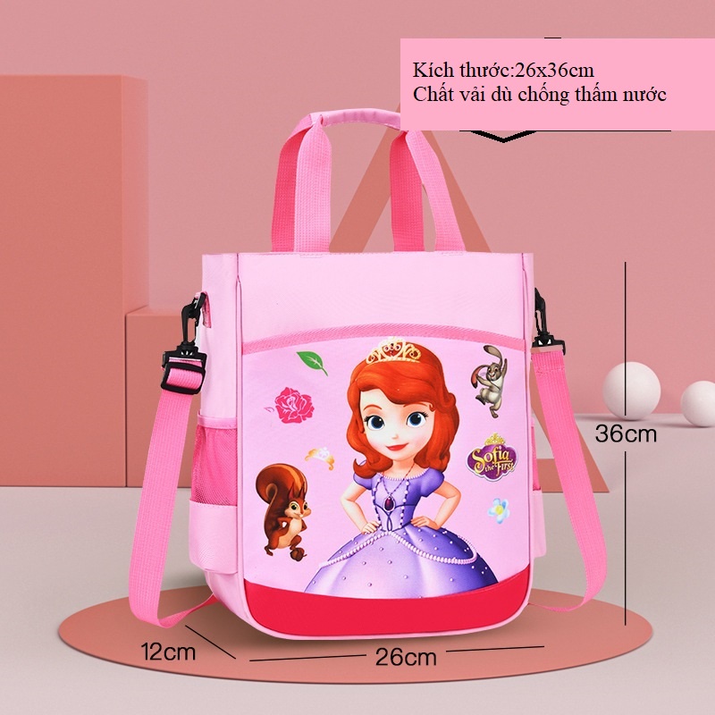 Túi xách đi học thêm cấp 1 nhiều ngăn, túi đi học