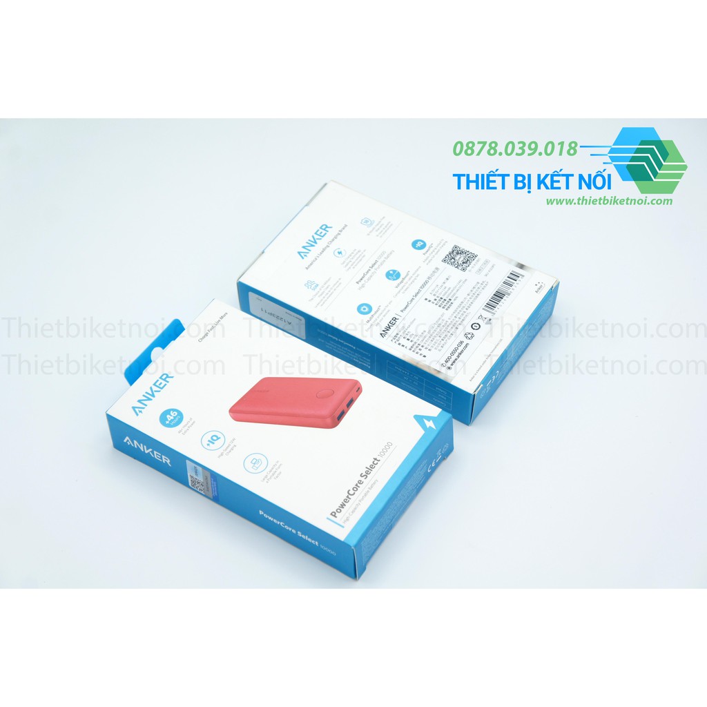 Pin Sạc Dự Phòng 10000 mAh 2.4A 12W Anker PowerCore Select A1223