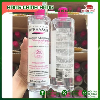 (HÀNG CHUẨN AUTHENTIC) [Auth Tây Ban Nha] Nước Tẩy Trang Byphasse 500ml - Nuoc tay trang Byphase 500ml