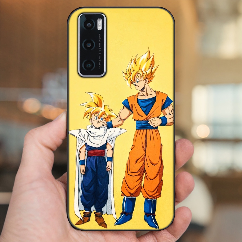 Ốp lưng Vivo V20 SE viền đen in hình Gohan Dragon Ball
