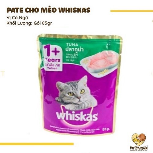 [CHÍNH HÃNG] PATE WHISKAS CHO MÈO - GÓI 80G
