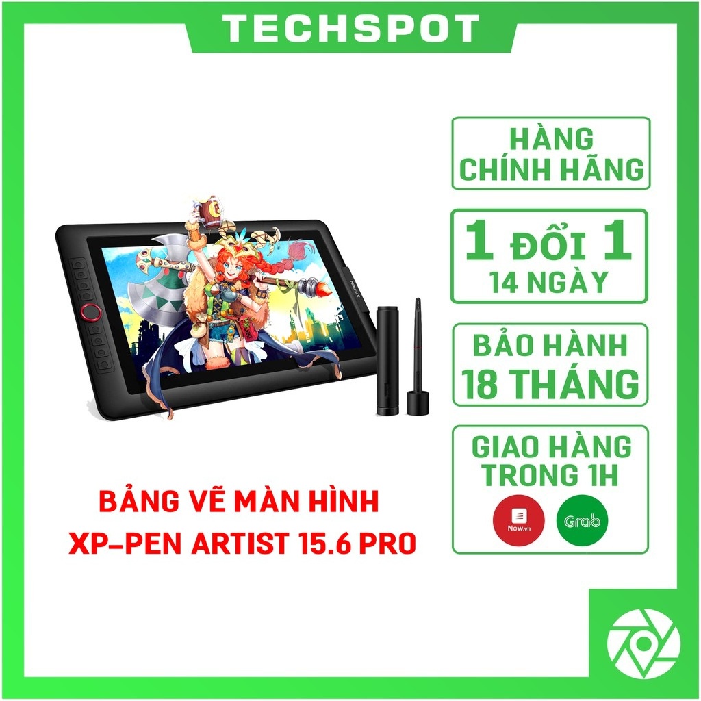 Bảng Vẽ Màn Hình XP-Pen Artist 15.6 Pro fullHD 8192 Lực Nhấn 120%sRGB (Kèm Chân Đế)