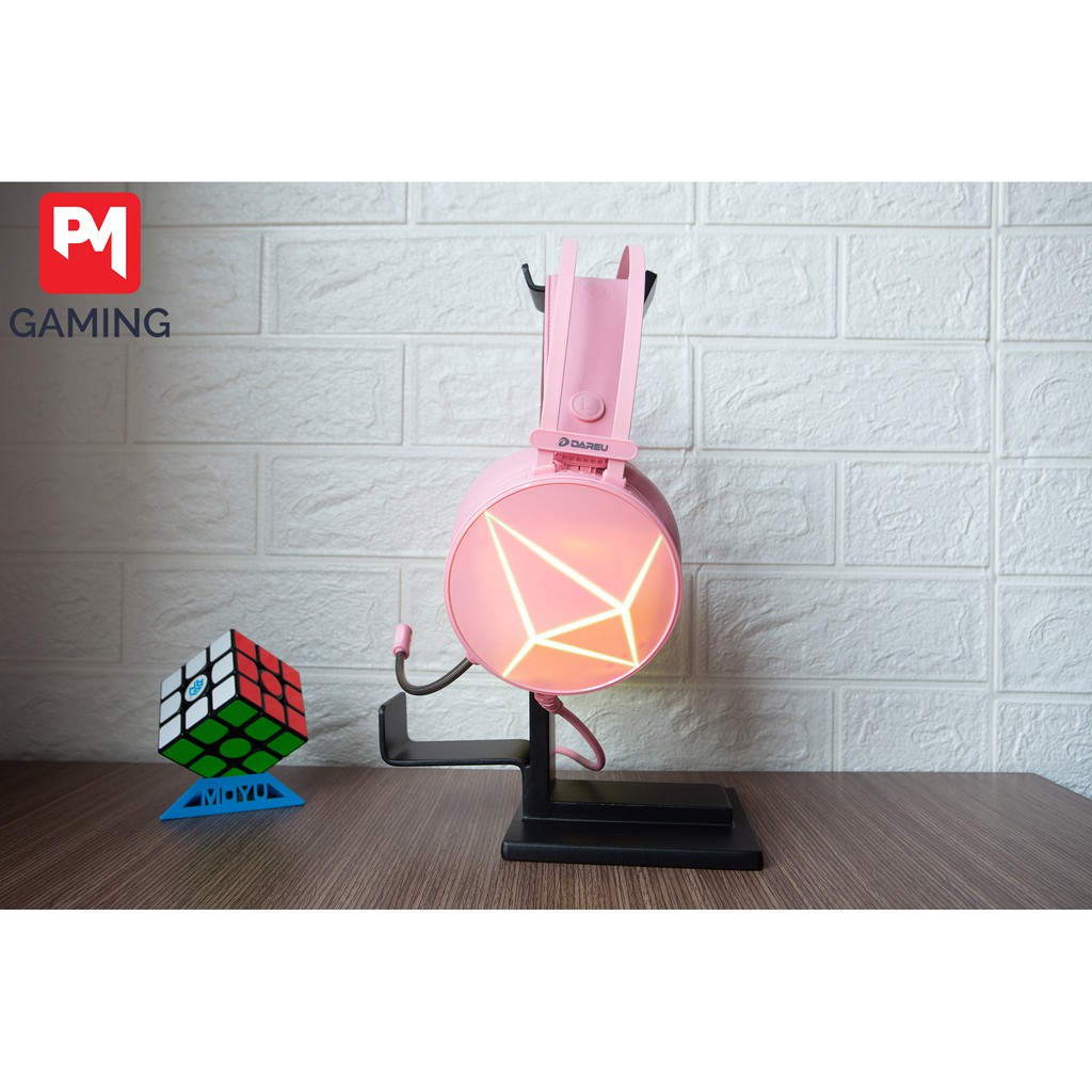 [Mã 267ELSALE hoàn 7% đơn 300K] Tai Nghe Chụp Tai Dareu EH722s Pink Bảo Hành 12 Tháng