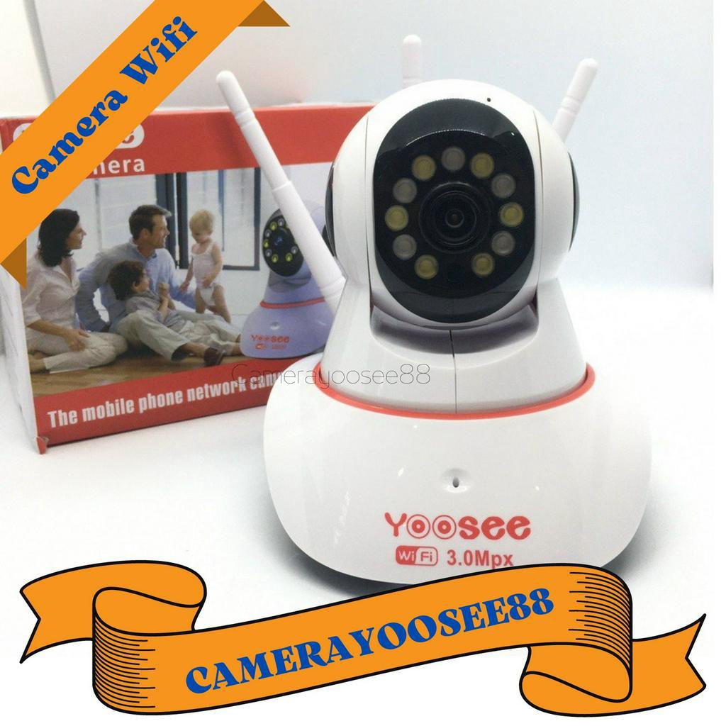 Camera ip wifi yoosee trong nhà  FHD1080P- xem đêm có màu-3 anten bắt sóng tốt - Có LAN &amp; KO LAN (xem trong phân loại)