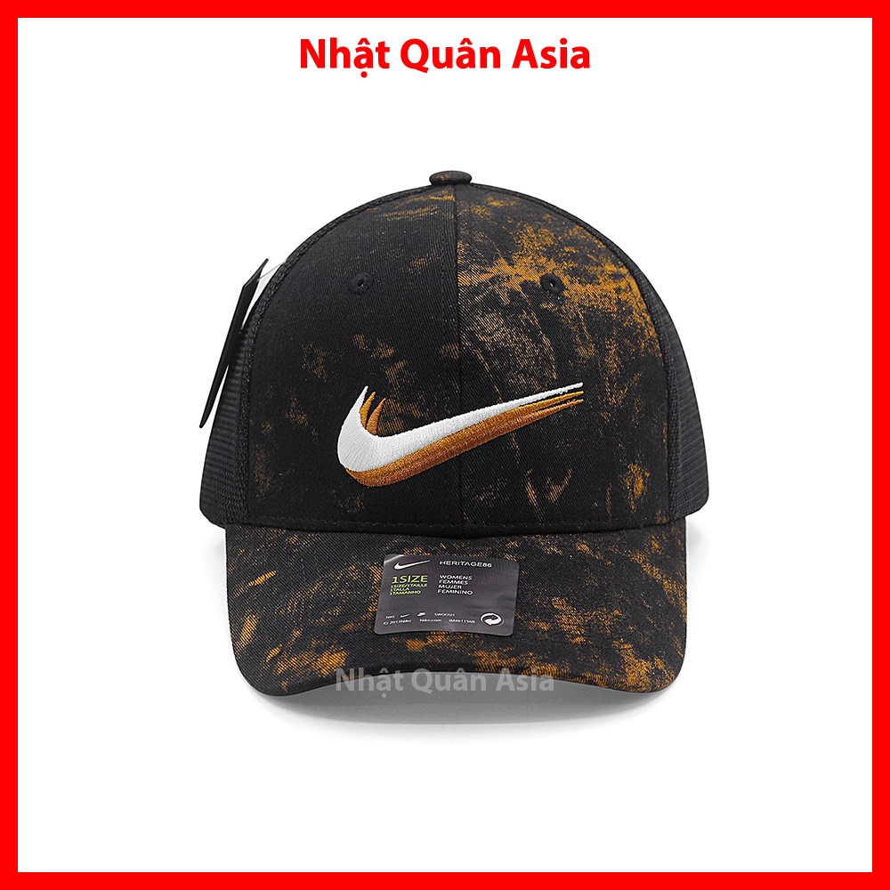 Nón Ni.ke đen cam loang phối lưới cao cấp thời trang cá tính - Nhật Quân Asia nhatquanasia
