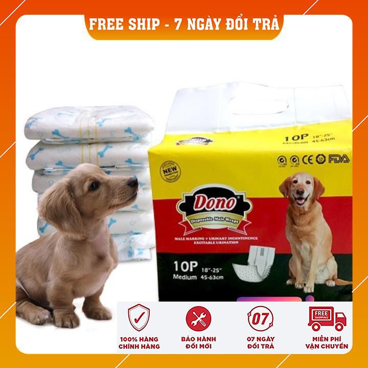 Tã Bỉm Cho Thú Cưng Đực ✔️BÁN BUÔN✔️ DONO PET SOFT ĐẦY ĐỦ SIZE BÉ DƯỚI 15KG CAO CẤP SIÊU THẤM HÚT