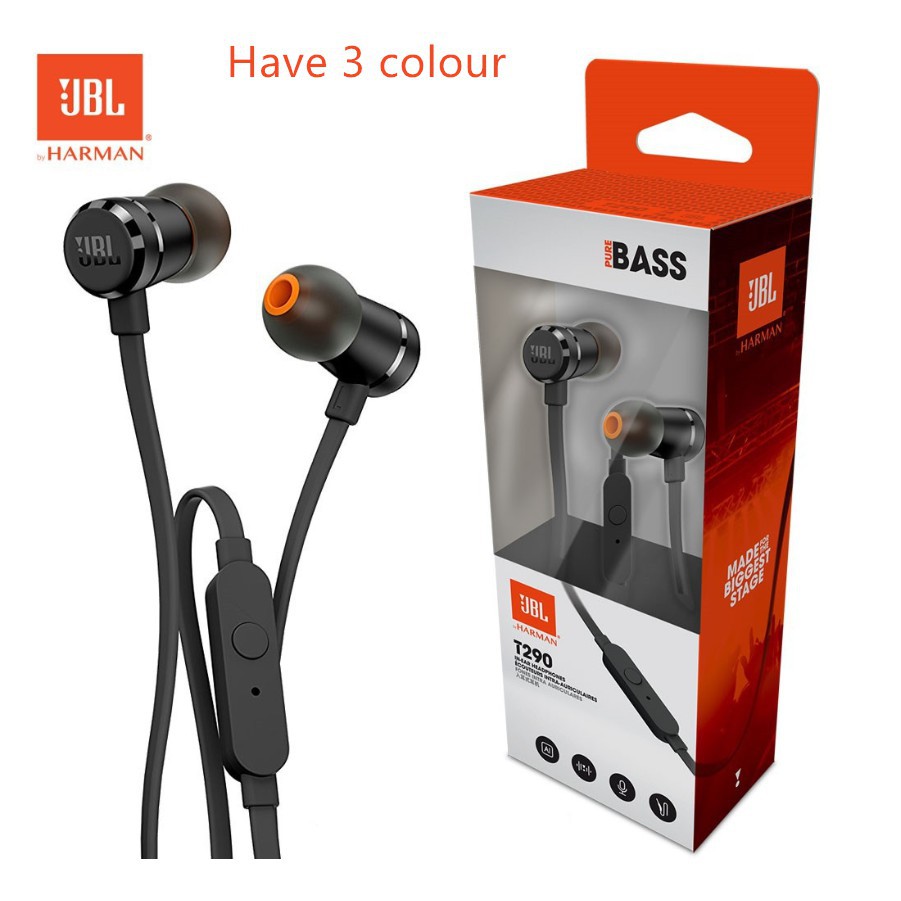 Sale 70% Tai nghe JBL t290 đầu cắm 3.5mm kèm mic thoại, Silver Giá gốc 287,000 đ - 62A104