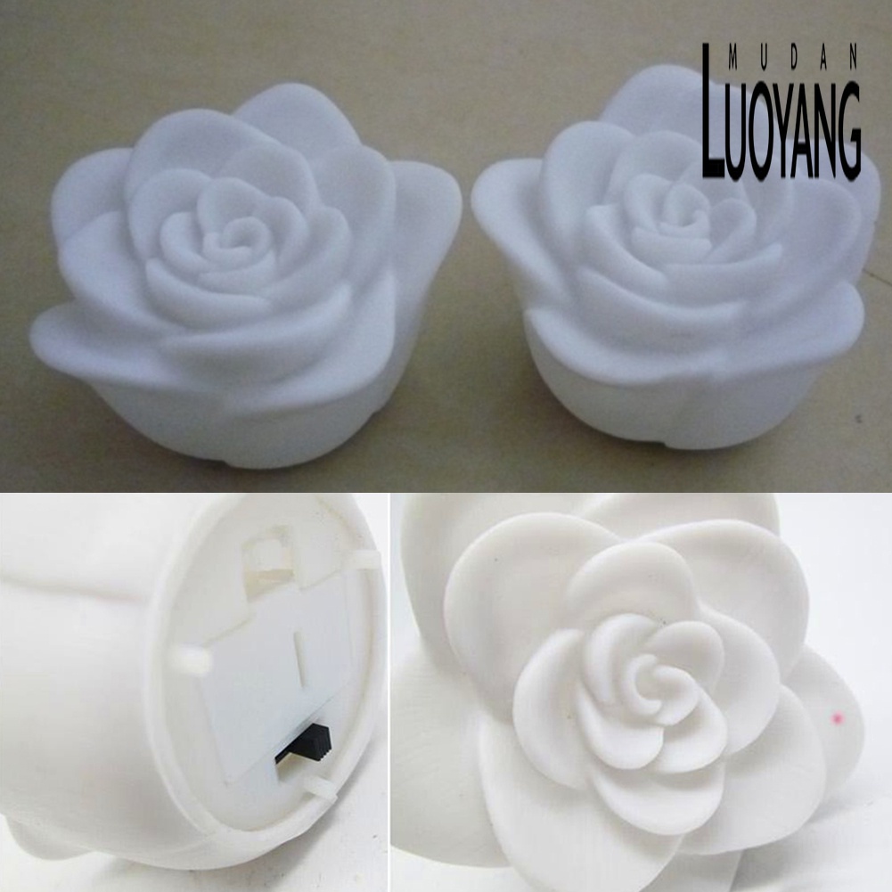 Đèn LED Ban Đêm Hình Hoa Hồng Nổi Trên Mặt Nước Thay Đổi Màu Sắc