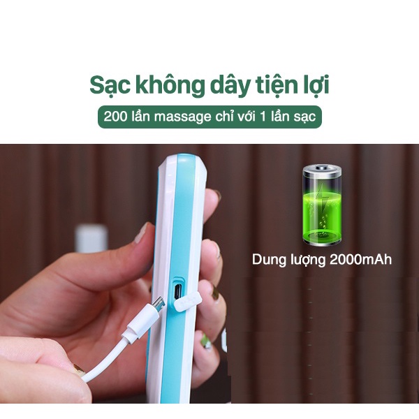 Máy massage xung điện giảm đau nhức sử dụng pin sạc AST-2012A
