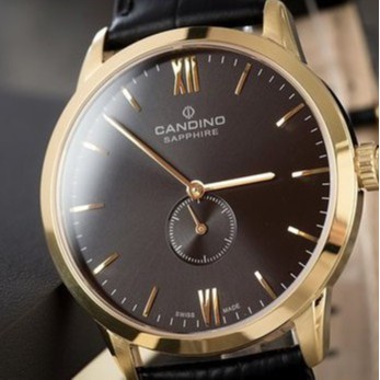 Đồng hồ nam Candino C4471/4 mặt kính Sapphire chống xước, dây da cách điệu cao cấp chính hãng, xuất xứ Thụy Sĩ