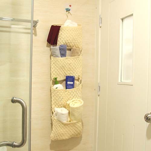 Túi treo đồ 4 tầng, hàng đan móc thủ công