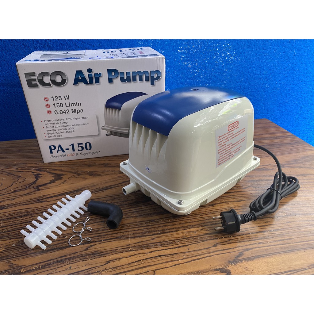 Máy sục khí, Máy sủi khícung cấp oxi cho hồ koi , bể cá cảnh, bể hải sản Jecod- eco PA 34- PA 200, siêu mạnh, siêu bền