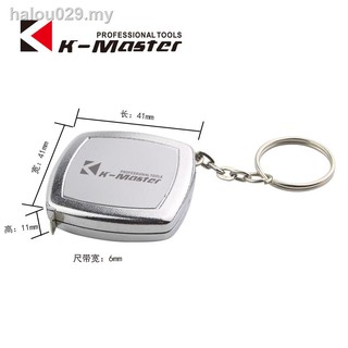 ℗Thước băng Mini 2 mét móc chìa khóa thép nhỏ cầm tay nhỏ 1