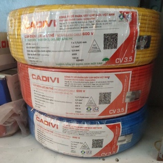 Dây điện đơn cadivi CV 1*7/ 0,8mm